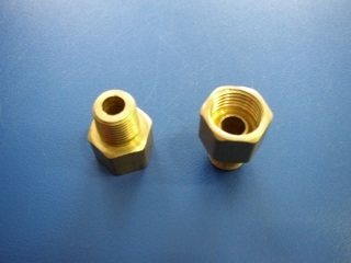 Bremsleitungsverbinder - Brake Tube Fitting  1/8 NPT auf 3/16 Leitung